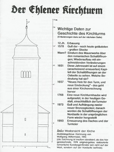 Der Ehlener Kirchturmweb